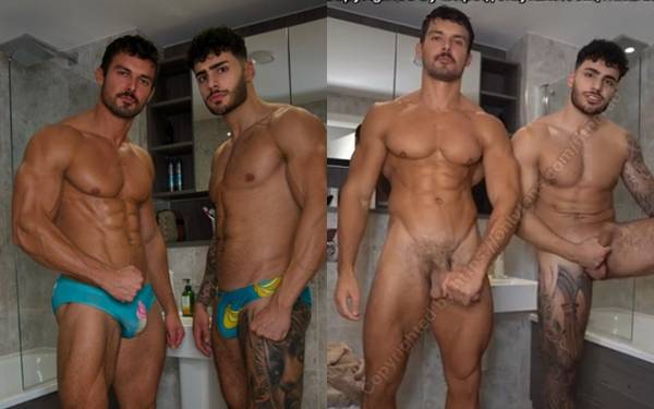 FitNarad & Mr Muscle - two straight influencers in shower together