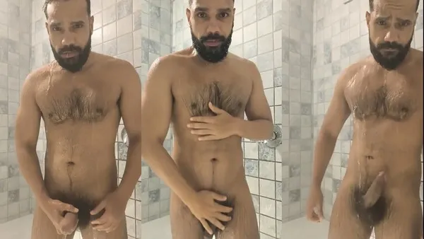 Vander Harig – Shower Jerk Off – Solo Masturbation & Cumshot